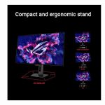 ASUS ROG Strix XG32UCWMG 4K 240Hz WOLED Gaming Monitor - Dual-Mode (FHD 480Hz), 32" UHD, 0.03ms, Type-C 90W & HDMI 2.1 | 90LM0A80-B01370 - Image 3
