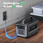 Ugreen PowerRoam 600 Portable Power Station 680Wh 600W LiFePO4 Fast Charging (Solar Charging Supported – Panel Optional) – Black - Image 5