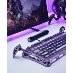 GravaStar Mercury V75 Pro Iron Purple gaming keyboard close up keys