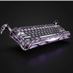 GravaStar Mercury V75 Pro RGB keyboard futuristic design Iron Purple
