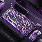GravaStar Mercury V75 Pro keyboard Iron Purple RGB mechanical keyboard