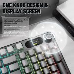 ATTACK SHARK X98 PRO: Tri-Mode Wireless Mechanical Keyboard - Black/White Edition with TFT Display - Image 2