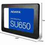 ADATA Ultimate SU650 512GB 2.5 Inch SATA III Internal SSD - Solid State Drive Up to 520MB/s (SU650SS-512GT-R) - Image 3