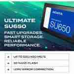 ADATA Ultimate SU650 512GB 2.5 Inch SATA III Internal SSD - Solid State Drive Up to 520MB/s (SU650SS-512GT-R) - Image 2