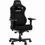 Direct front studio view of the premium black Anda Seat Kaiser 4 XL ergonomic gaming chair featuring magnetic headrest and 5D armrests.
