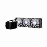 Side view of the TRYX PANORAMA SE 360mm radiator with three pre-installed ARGB PWM fans