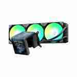 TRYX PANORAMA SE ARGB 360 Liquid CPU Cooler | 6.67" Rotatable Curved AMOLED Display | 360mm AIO | 3×120mm ARGB Fans | Intel LGA1851/1700 | AMD AM5/AM4 | Black | L-P360L-AM3M-G0K - Image 2