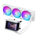 ASUS ROG Ryuo IV 360 ARGB White Edition AIO Liquid CPU Cooler, 6.67″ 2K Curved AMOLED, Asetek Gen8 V2 Pump, 360mm Radiator, 3× 120mm ARGB Fans | 90RC01N2-B0EAY0 - Image 2