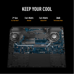 ASUS TUF Gaming A16 cooling system with heat pipes and fans