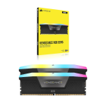 CORSAIR VENGEANCE RGB 48GB DDR5 5600MT/s black RAM kit with retail packaging