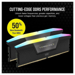 CORSAIR VENGEANCE RGB DDR5 memory module highlighting high-speed 6000MT/s performance