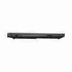 Side profile view of the slim HP Victus 15 gaming laptop showing side I/O ports including USB-C, USB-A, audio jack, and power connector.
