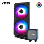 MSI MAG CORELIQUID A13 240 Black AIO Liquid CPU Cooler, 240mm Radiator, 2× 120mm ARGB Gen2 Fans, 3800 RPM Pump, Copper Cold Plate, Intel LGA1851/1700, AMD AM5/AM4 | 306-7ZWCA11-L80 - Image 3