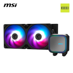 MSI MAG CORELIQUID A13 240 black AIO liquid CPU cooler with dual ARGB fans