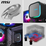 MSI MAG CORELIQUID A13 240 Black AIO Liquid CPU Cooler, 240mm Radiator, 2× 120mm ARGB Gen2 Fans, 3800 RPM Pump, Copper Cold Plate, Intel LGA1851/1700, AMD AM5/AM4 | 306-7ZWCA11-L80 - Image 6