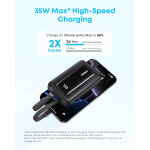Anker Zolo A110LH12 10,000mAh 35W Power Bank with Dual Built-In USB-C Cables – Black - Image 3