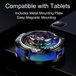 FS12 tablet cooler with metal mounting plate and easy magnetic attachment for compatible tablets