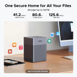UGREEN NASync DH4300 Plus 4-Bay Desktop NAS, 120TB Capacity, Remote Access, AI Photo Album, Beginner-Friendly System, 8GB LPDDR4X RAM, 2.5GbE, 4K HDMI – 85682 - Image 3