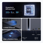 UGREEN NASync DH4300 Plus 4-Bay Desktop NAS, 120TB Capacity, Remote Access, AI Photo Album, Beginner-Friendly System, 8GB LPDDR4X RAM, 2.5GbE, 4K HDMI – 85682 - Image 9