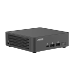 Front panel of the ASUS NUC mini PC with its power button and USB ports