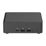 Angled view of the black ASUS NUC 15 Pro Slim mini PC chassis